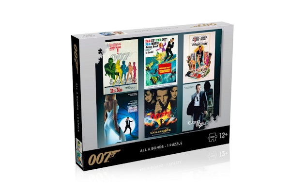 James Bond puzzel van alle debuut posters met 1000 stukjes!